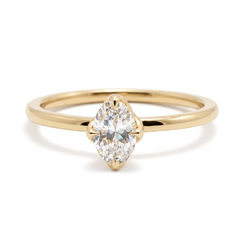 Anel de Noivado com Moissanite 30pts ou 50pts