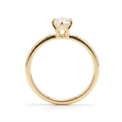 Anel de Noivado com Moissanite 30pts ou 50pts