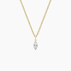 Pingente com Diamante Lab Navete de 0.20ct