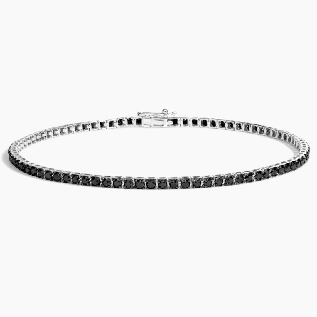 Pulseira Riviera Black Pearl 3cts