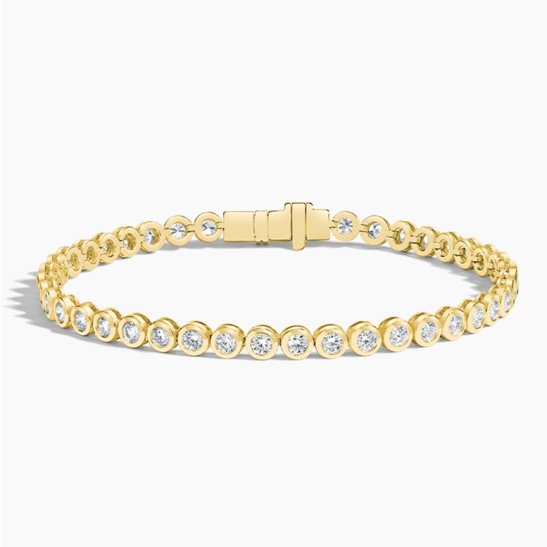 Pulseira de Ouro com Diamantes Domo 3cts