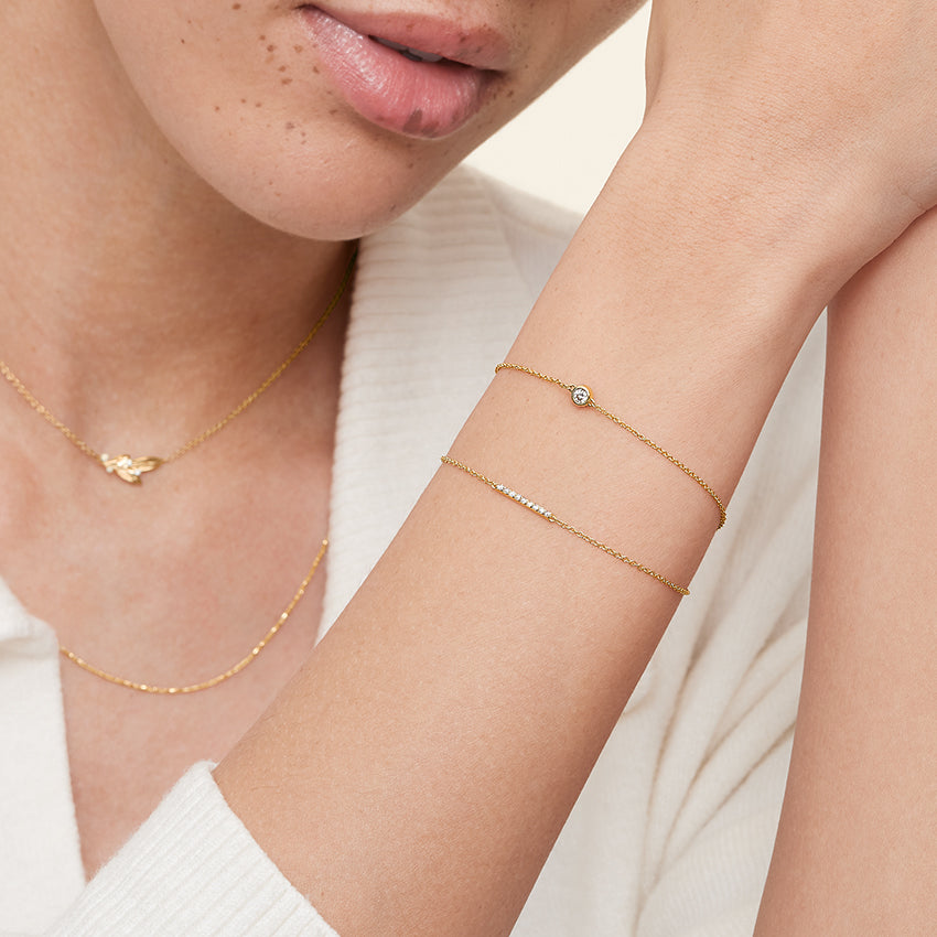 Pulseira de Ouro com Diamantes Miles