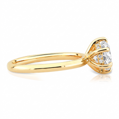 Anel Solitário de Moissanite 1.5ct 6 Garras Seul