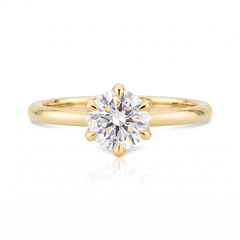 Anel Solitário Solo com Diamante Lab de 0.50 a 1ct