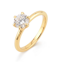 Anel Solitário Solo com Diamante Lab de 0.50 a 1ct