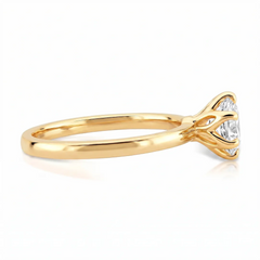 Anel Solitário Solo com Diamante Lab de 0.50 a 1ct