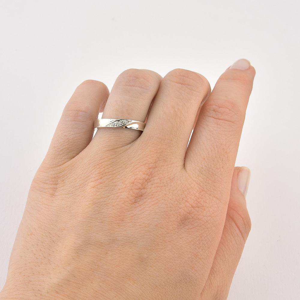 Aliança de Compromisso Fina Torcida Cód: 8501 - Volpi Joias