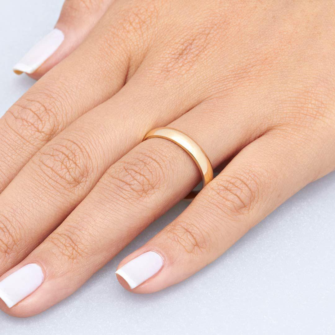 Aliança com Aparador - Volpi Joias