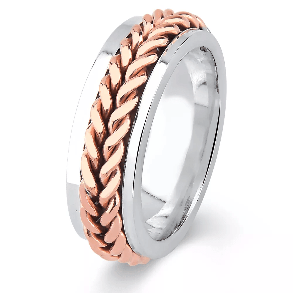 Aliança de Prata com Corrente em Ouro - Volpi Joias