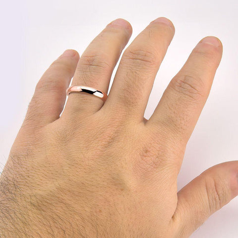 Alianças de Ouro Rosê Diamante na Feminina Cód. 798 - Volpi Joias