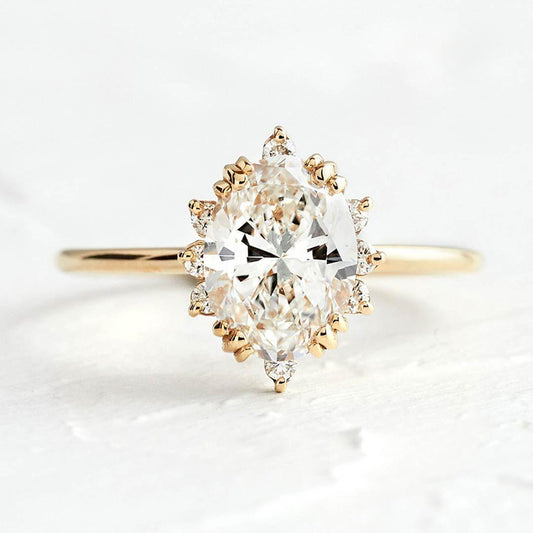 Anel com Pedra Oval em Ouro 18kK Opal - Volpi Joias