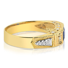 Anel de Formatura Com Diamantes nas Laterais - Taurus - Volpi Joias