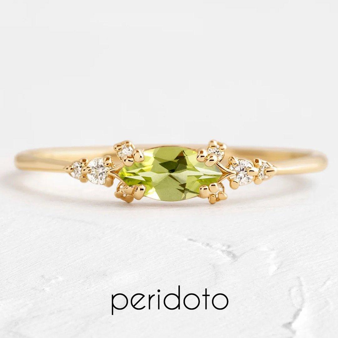 Anel Horizon em Ouro com Navete 8x4mm - Volpi Joias