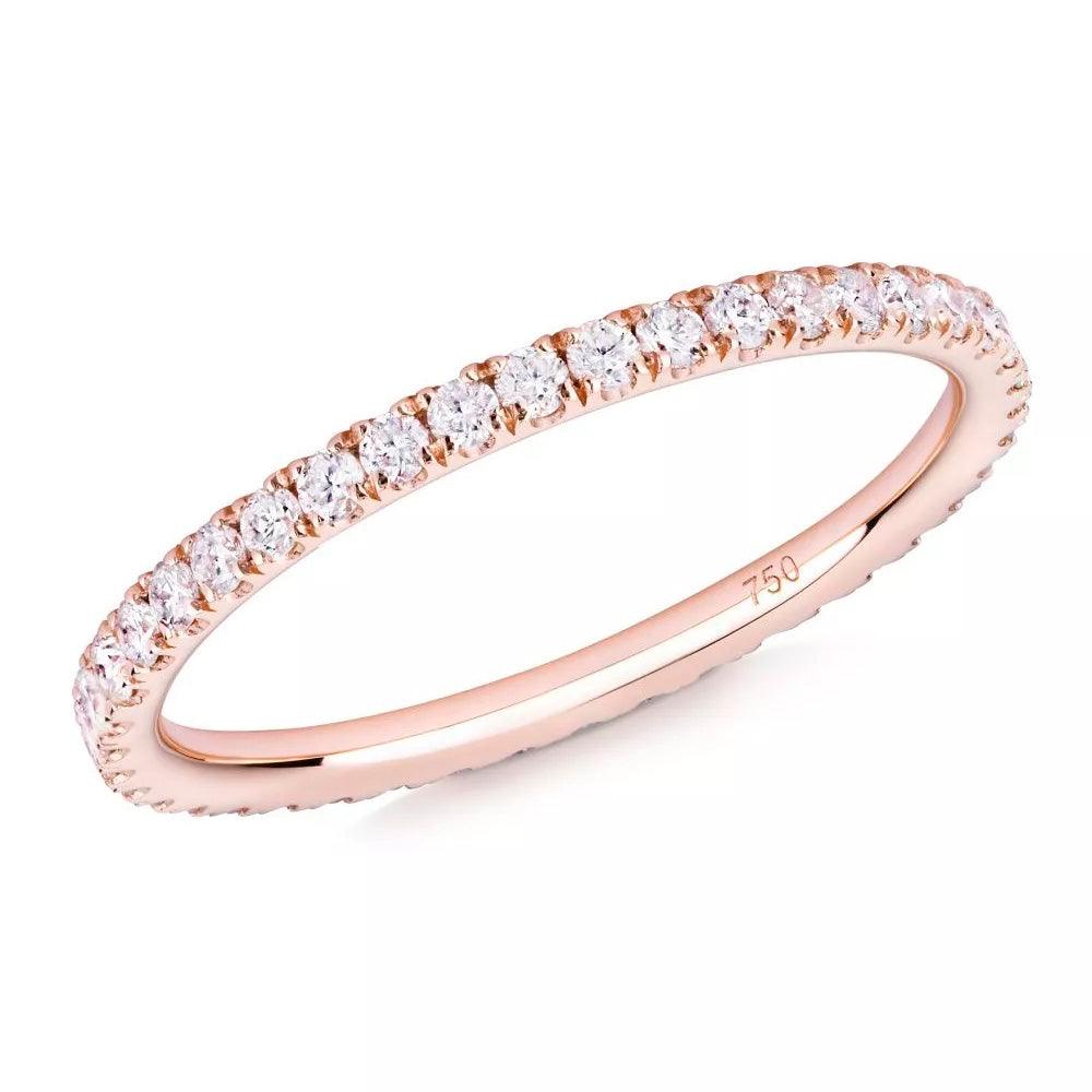Aparador de Alianças Fino/Slim com Diamantes de 1pt. - Volpi Joias