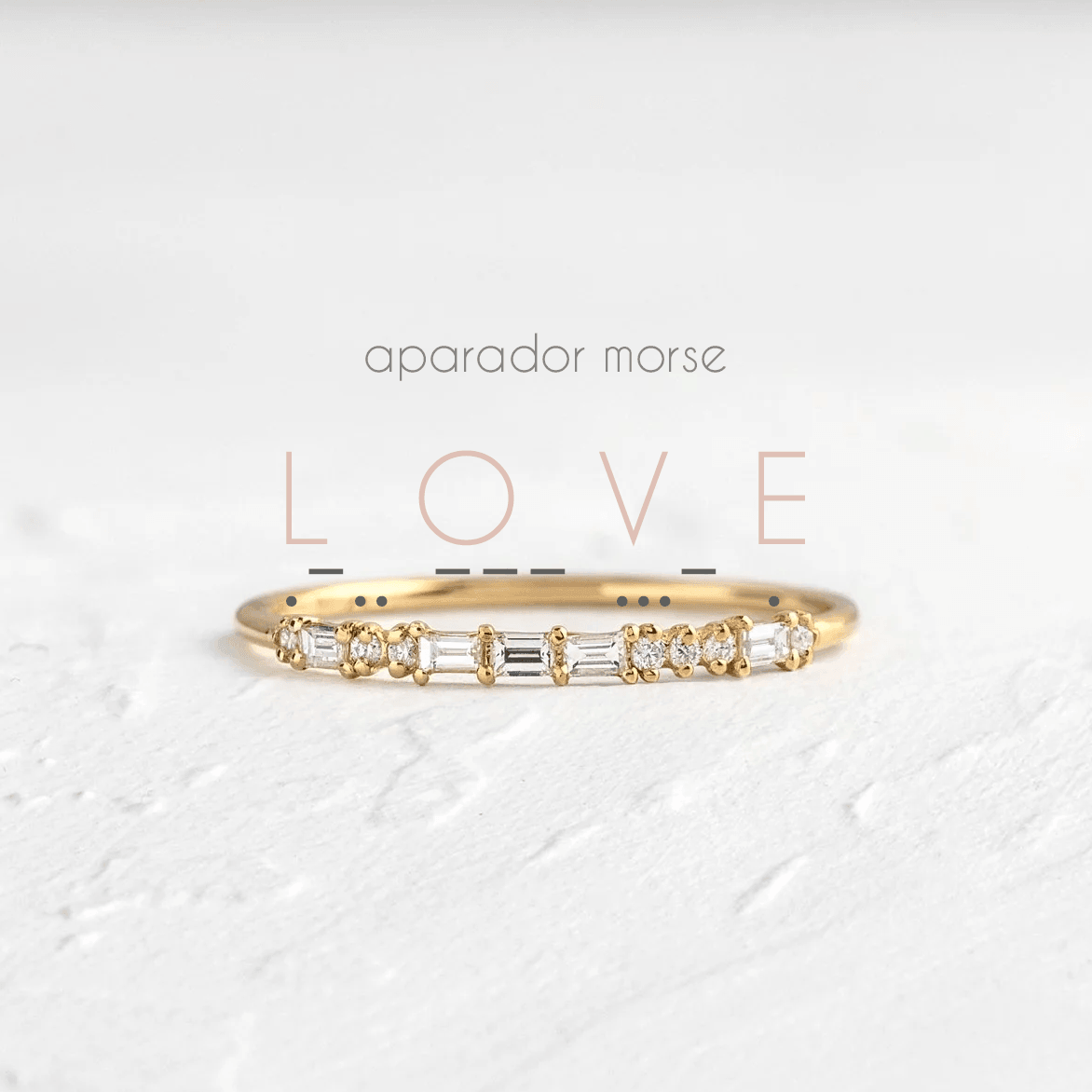 Aparador de Ouro Código Morse - Volpi Joias