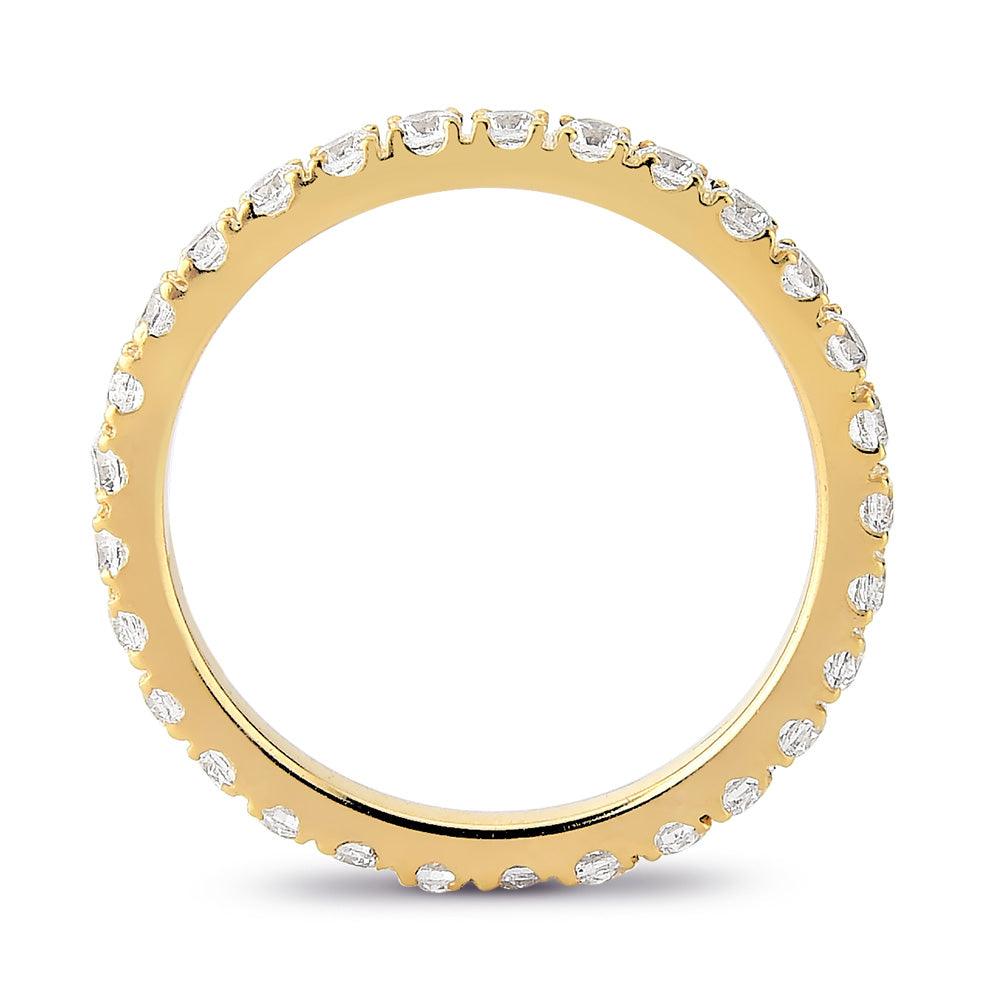 Aparador em Ouro Amarelo com Diamantes Charm - Volpi Joias