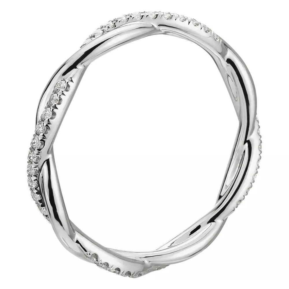 Aparador Eternity em Ouro Branco com Diamantes - Volpi Joias