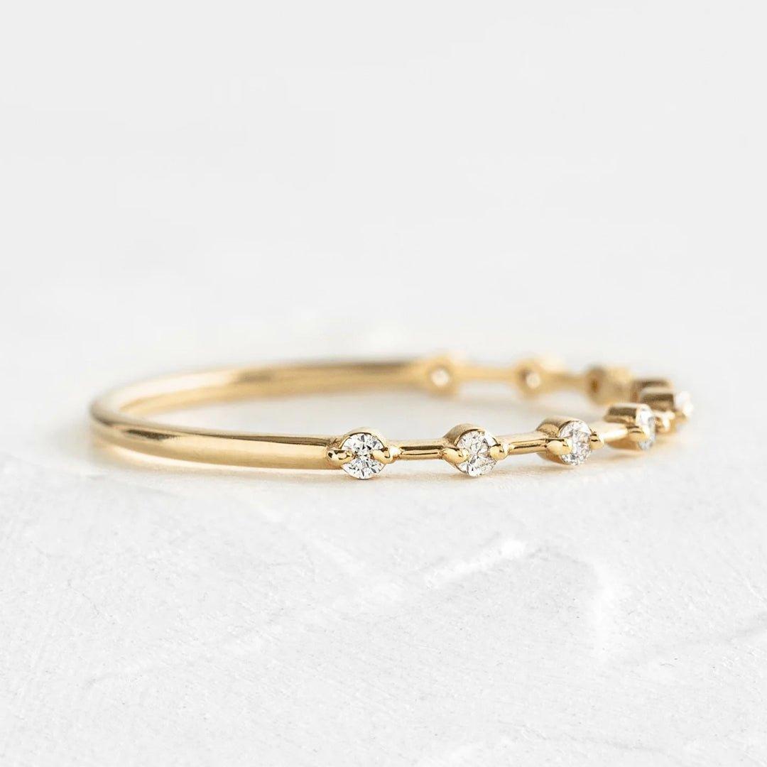 Aparador ou Meia Aliança Shine com pedra de 1,5pt - Volpi Joias