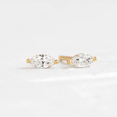 Brinco em Ouro Marquise 5*2,5mm - Volpi Joias
