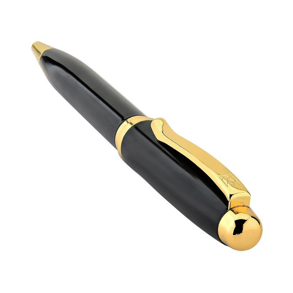 Caneta Crown preta robusta - Volpi Joias