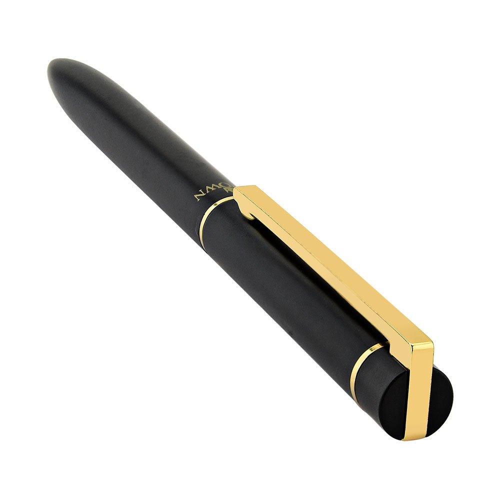 Caneta Crown preta soft pen - Volpi Joias