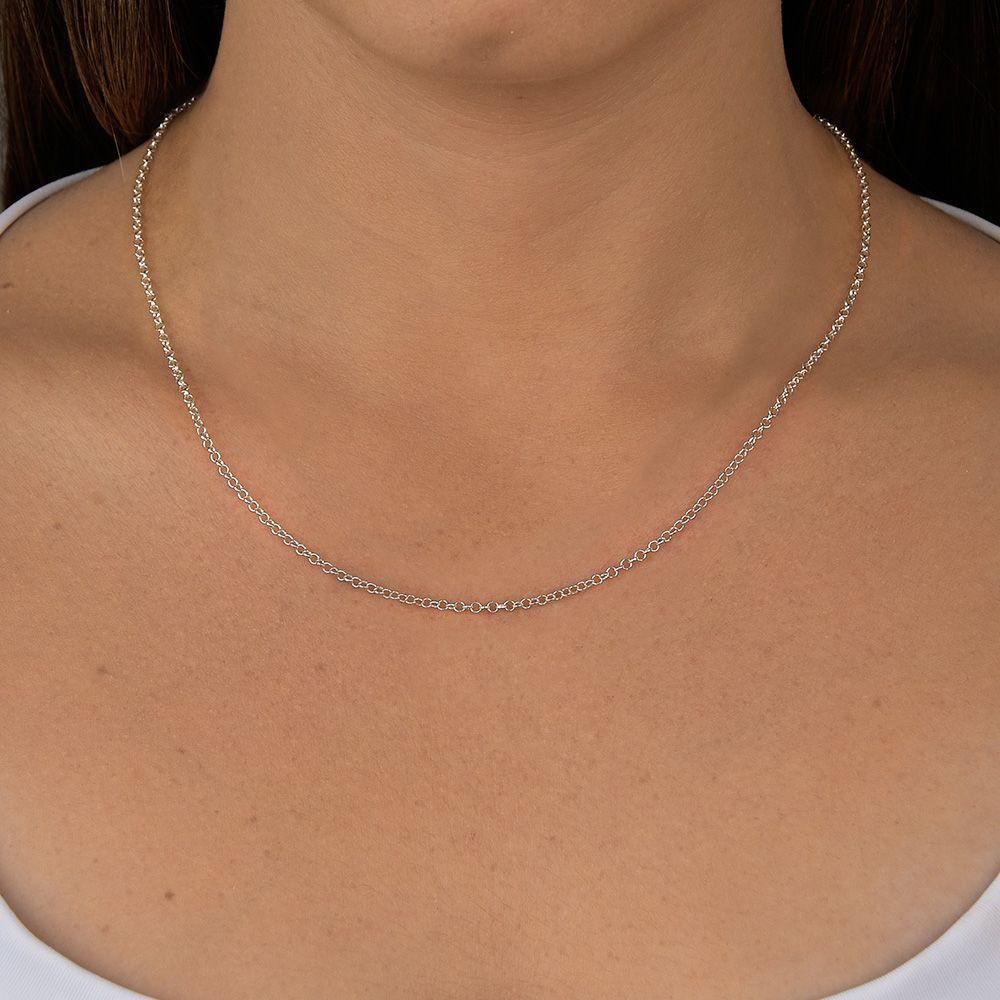 Corrente em Prata Elo português - Volpi Joias