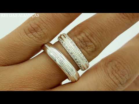 Alianças de prata Line Exclusive Cód 8639