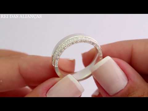 Aliança em Prata Exclusiva Enchant Cód. 8644