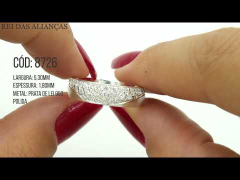 Alianças de Compromisso Namoro Magníficas - Cód. 8726
