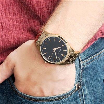 Rélogio Armani Exchange Aço e caixa interna preta ax2145 - Volpi Joias