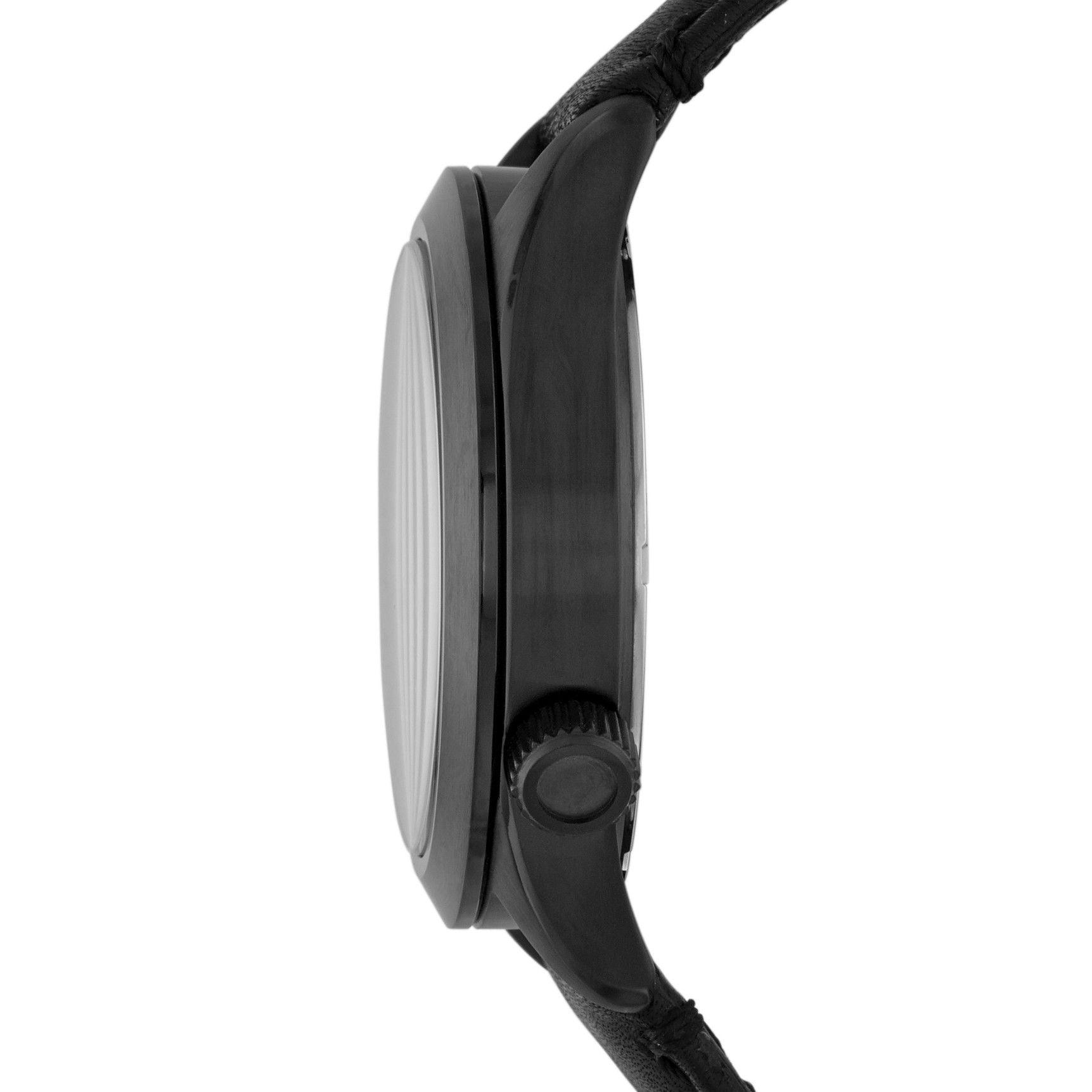 Relogio Fossil de Couro Genuíno cor preto AM4515/0PN - Volpi Joias